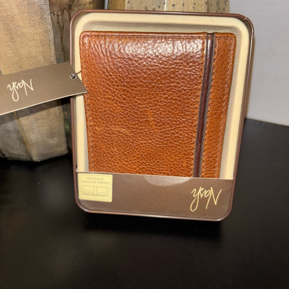 Zyon Tan Leather Wallet for Men